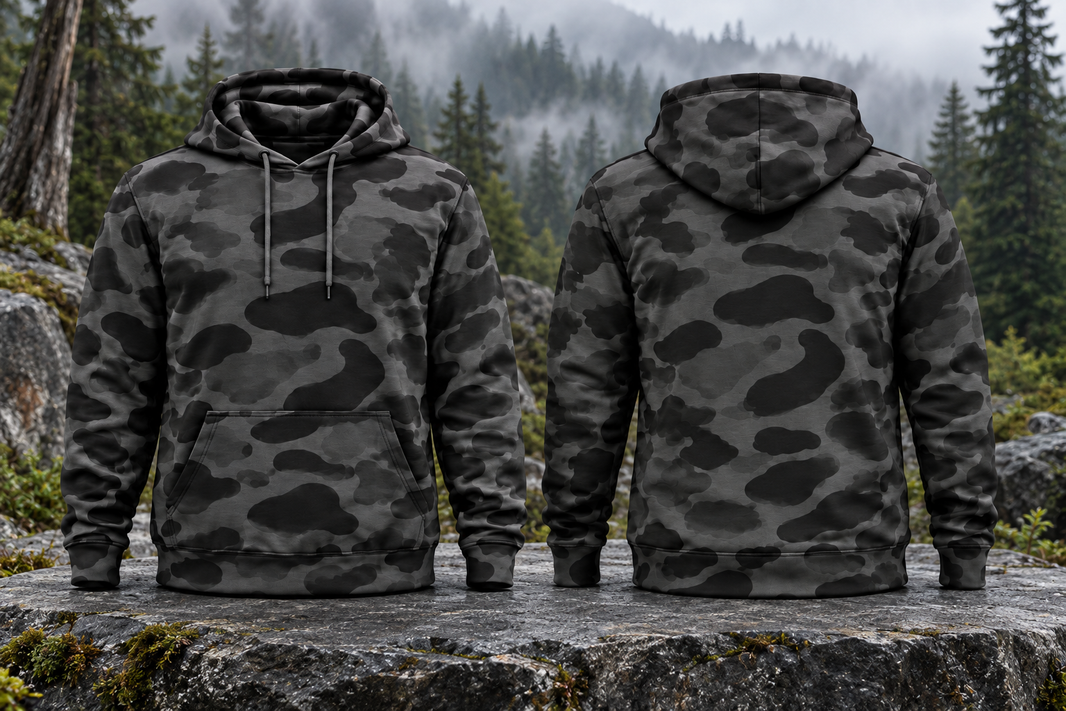 Pro Bundle Hat, Hoodie, & Bump Cap (Black Sable Duck Camo)