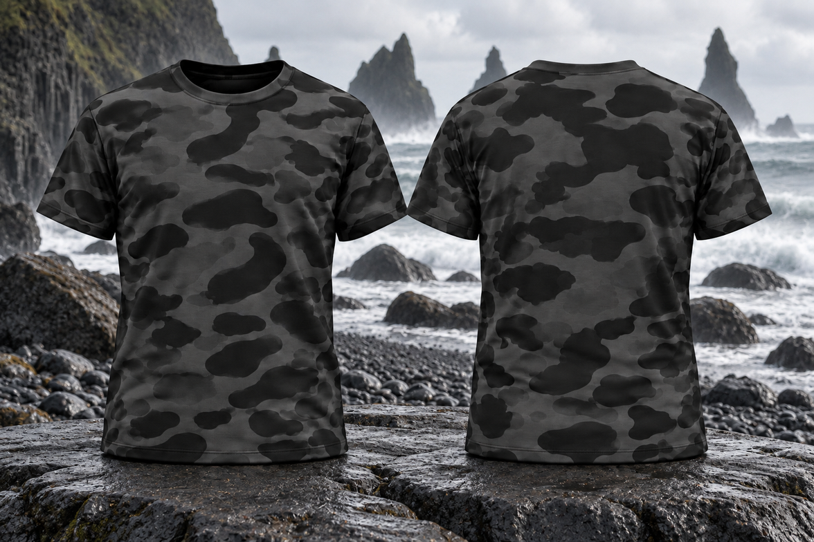 Black Sabal Duck Camo Shirt