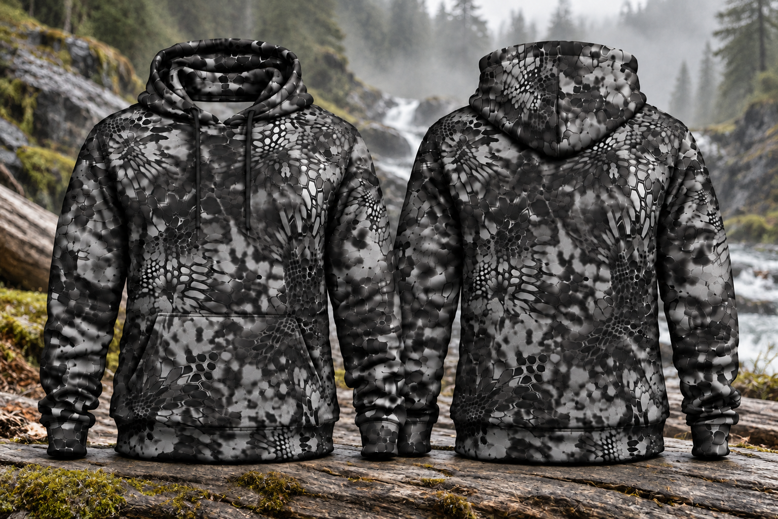 Charcoal Camo Hoodie