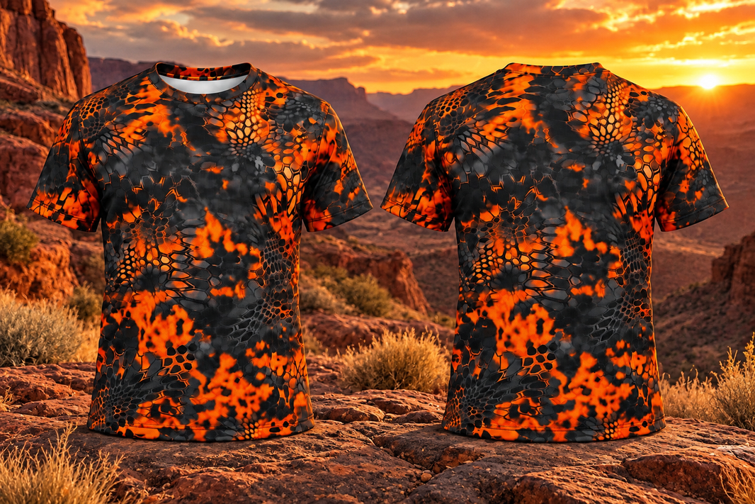 Hat & Shirt Bundle (Volcanic Camo)