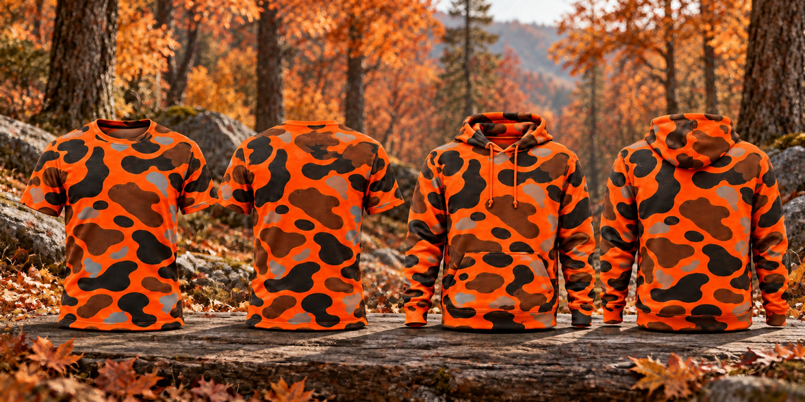 Shirt & Hoodie Combo (Orange Blaze Duck Camo)