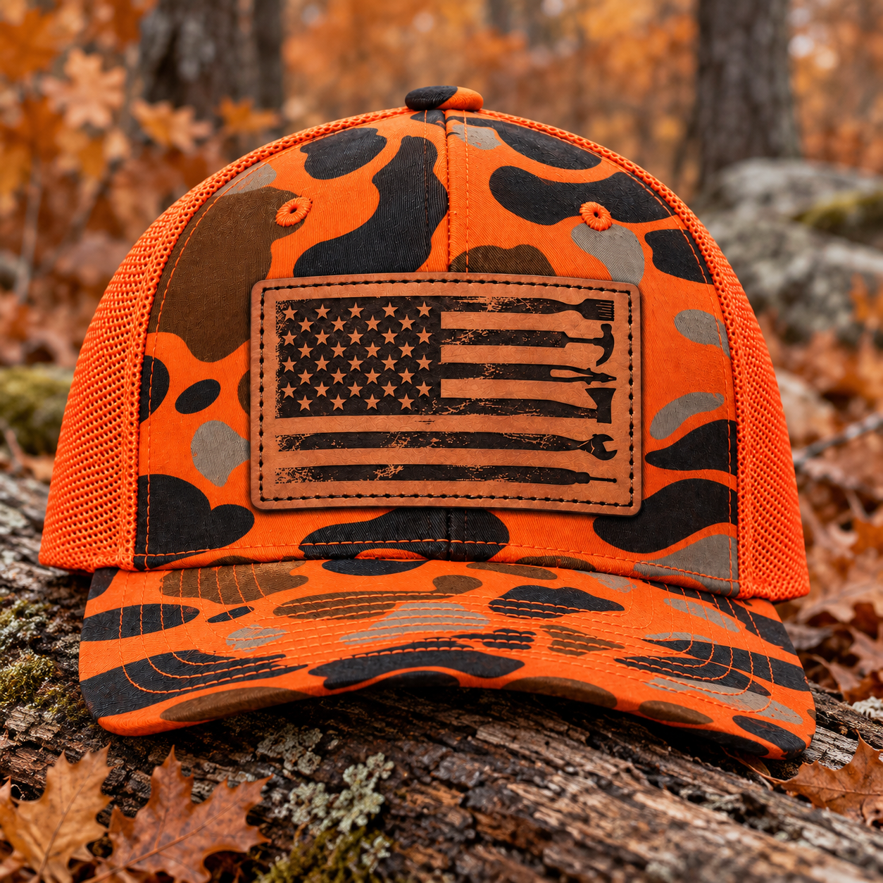 Pro Bundle Hat, Hoodie, & Bump Cap (Orange Blaze Duck Camo)