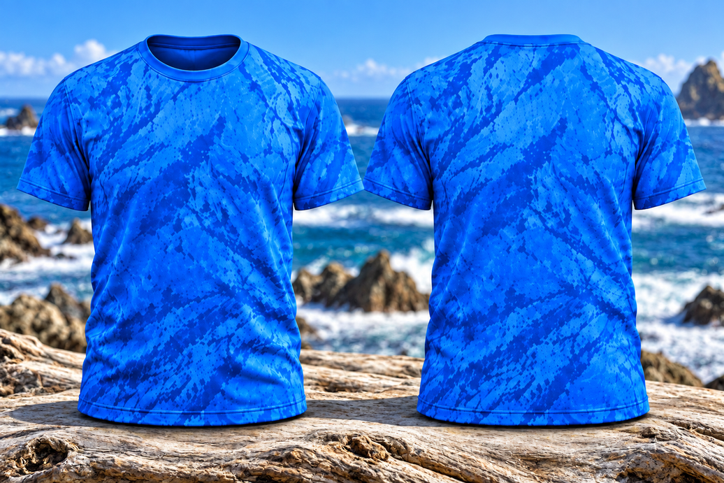 Reel Blue Camo Shirt