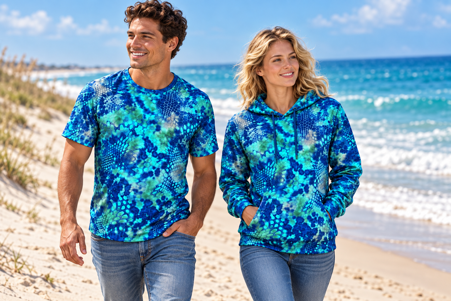 Shirt & Hoodie Combo (Pontus Blue Camo)