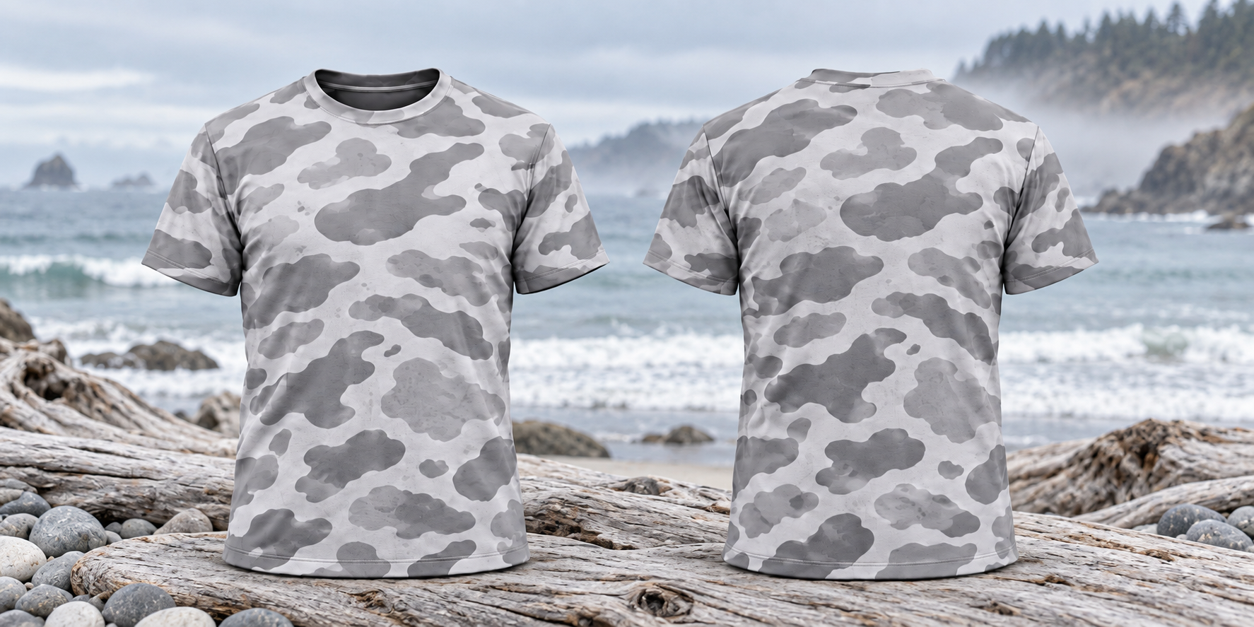 White Blizzard Duck Camo Shirt