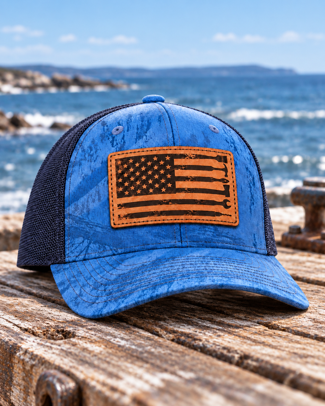 Hat & Shirt Bundle (Blue Reel Camo)