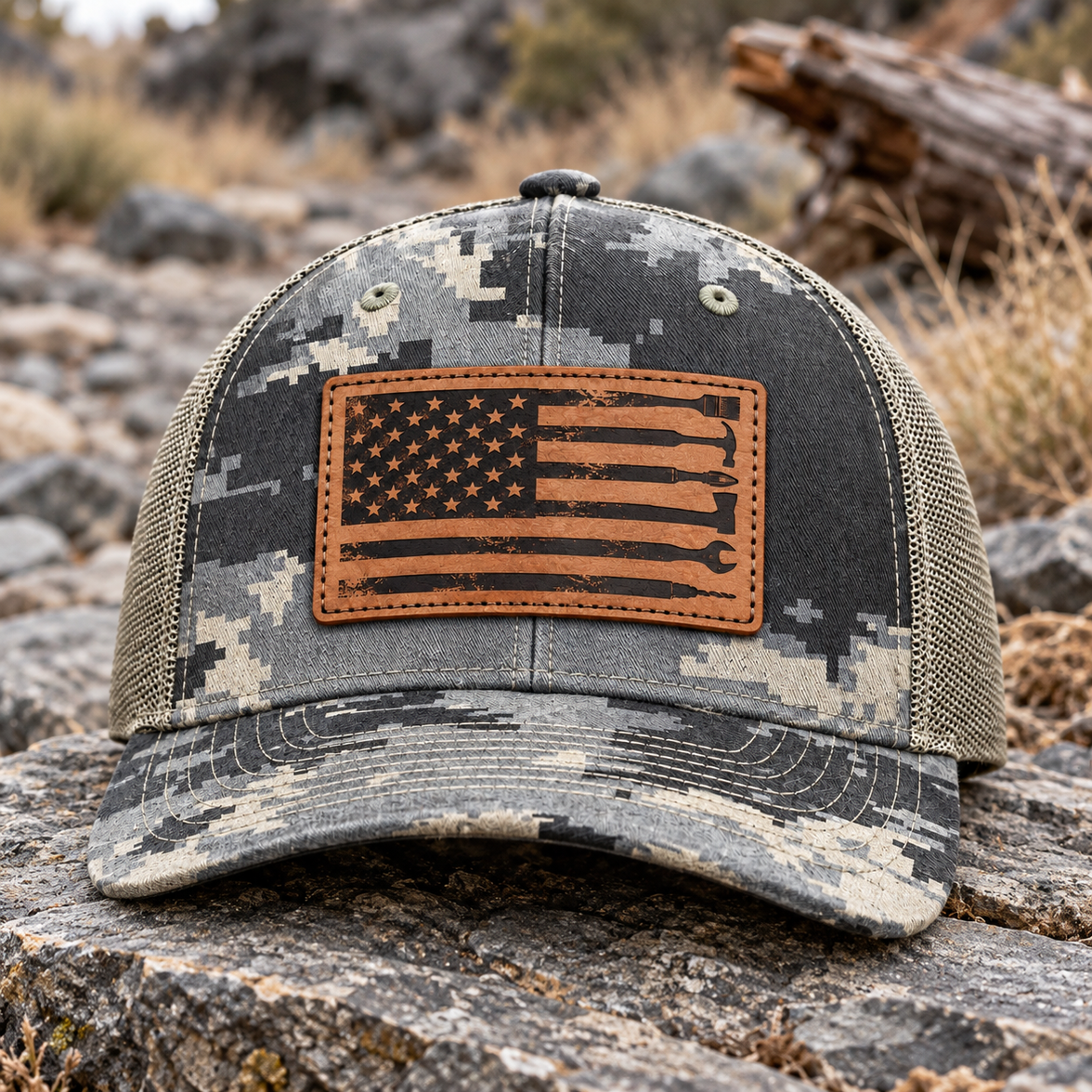 Richardson 112 Digital Camo/ Light Green