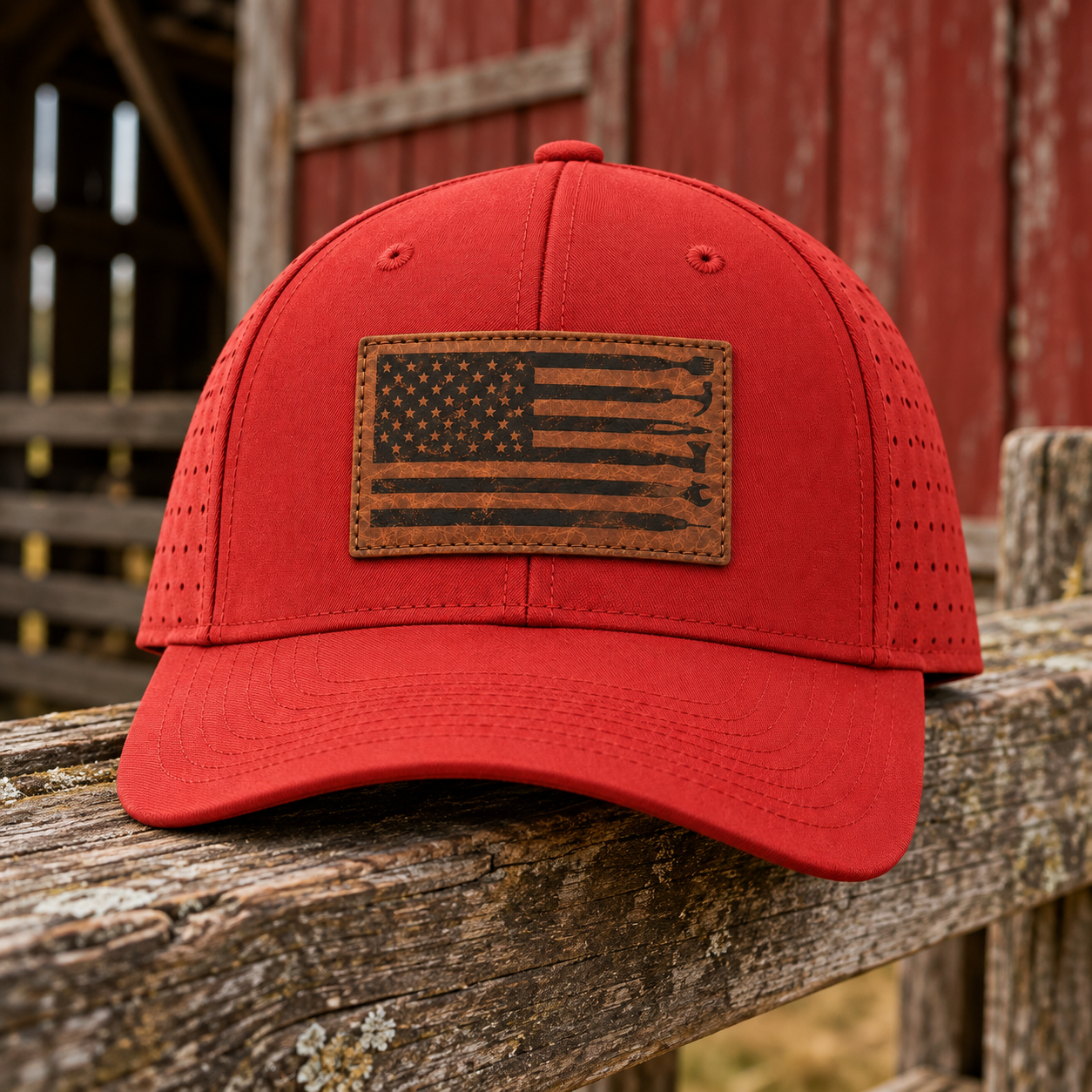 Richardson 632 Laser Performance R Flex Cap Red