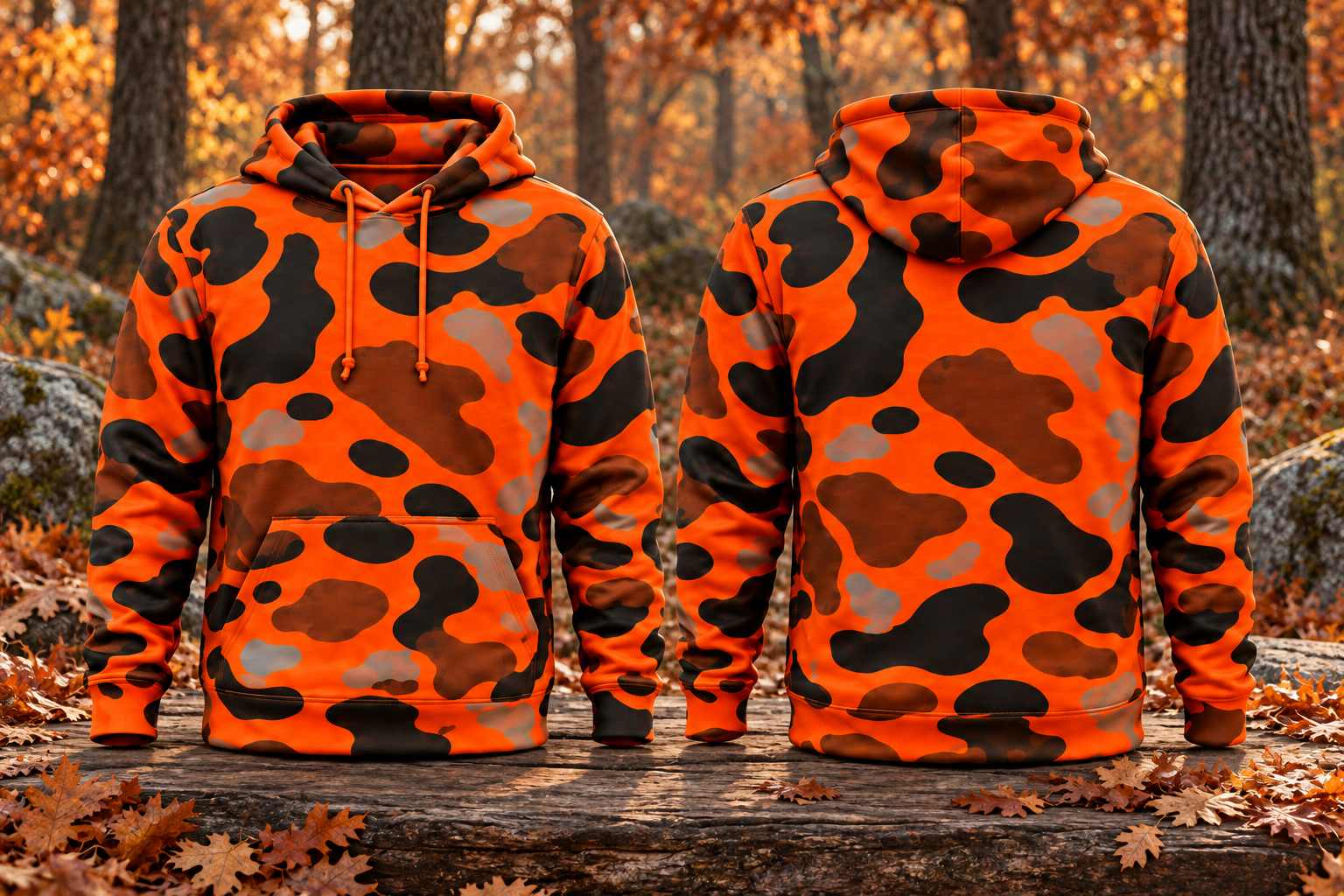 Hat & Hoodie Bundle (Orange Blaze Duck Camo)