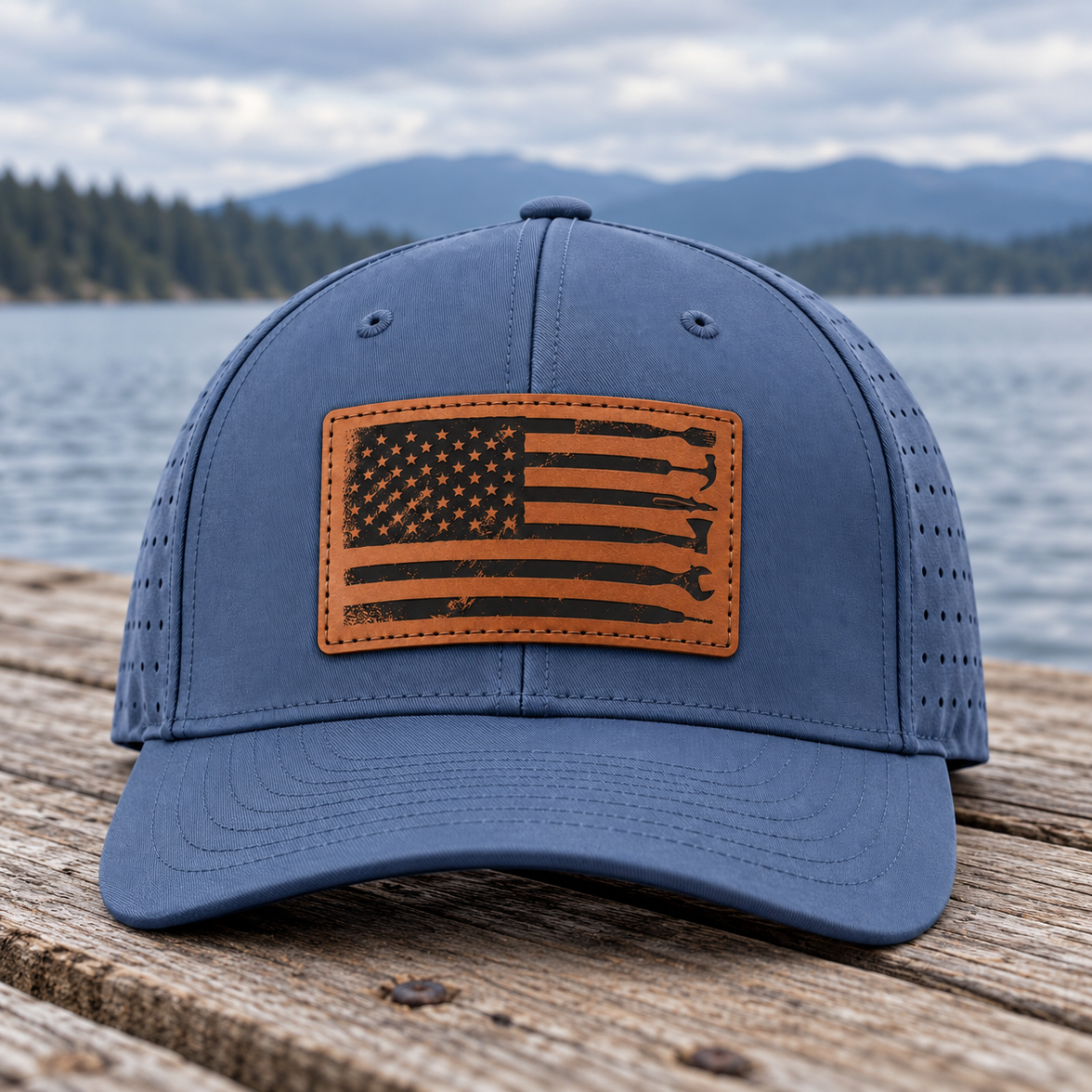 Richardson 632 Laser Performance R Flex Cap Light Blue
