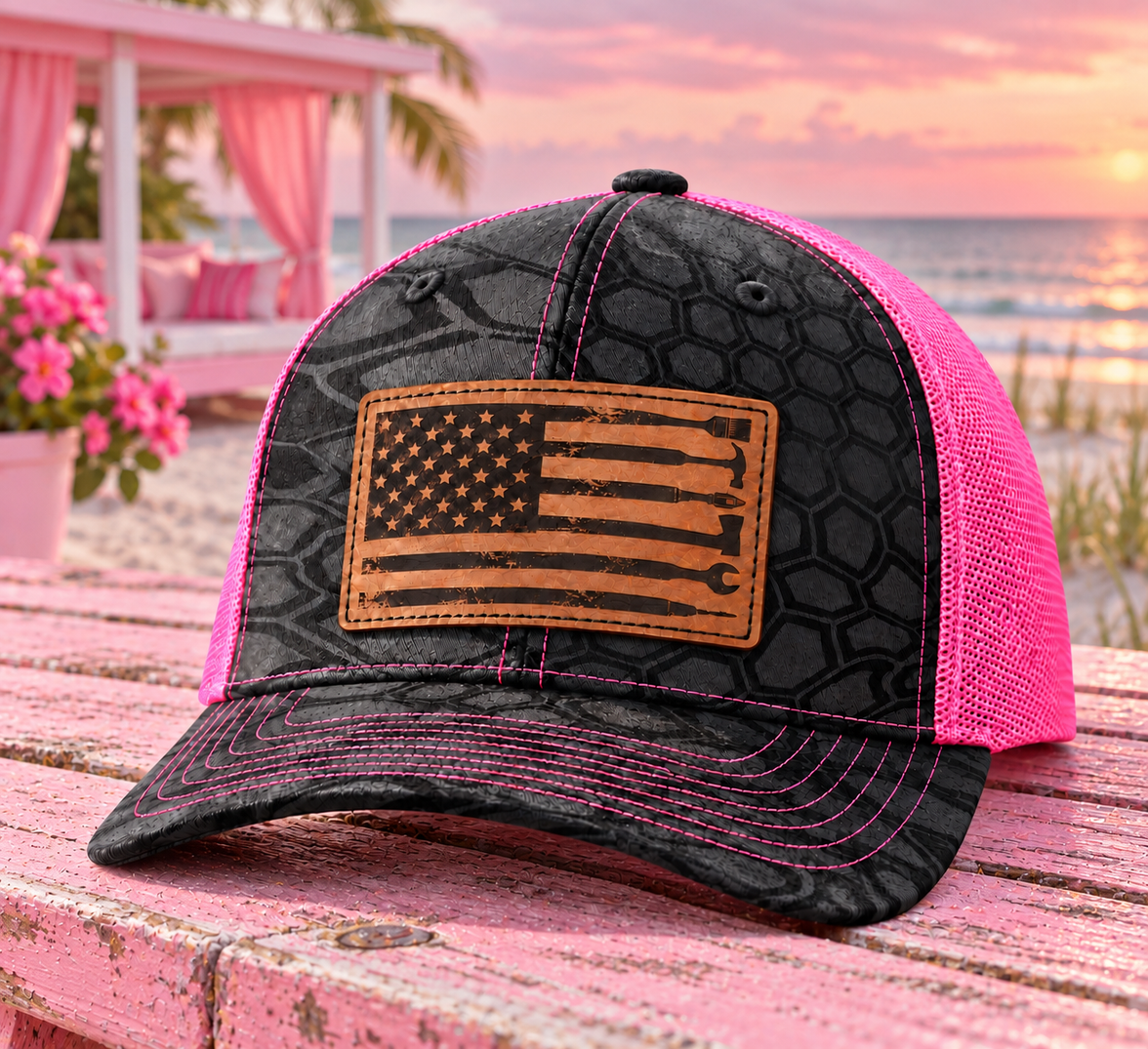 Pro Bundle Hat, Hoodie, & Bump Cap (Pink & Black Camo)