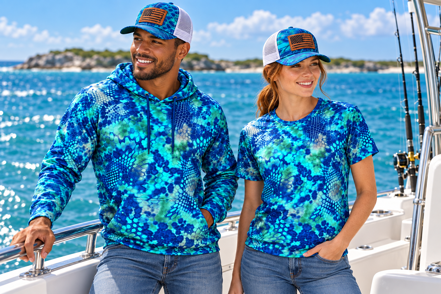 Blue Pontus Camo Shirt