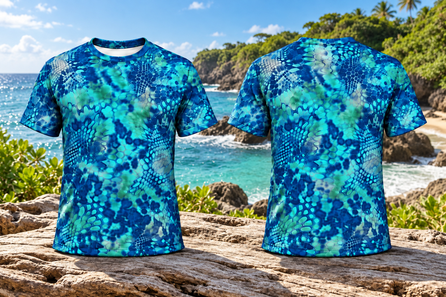 Blue Pontus Camo Shirt